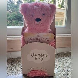 Brand new in box pink bear slumberkins